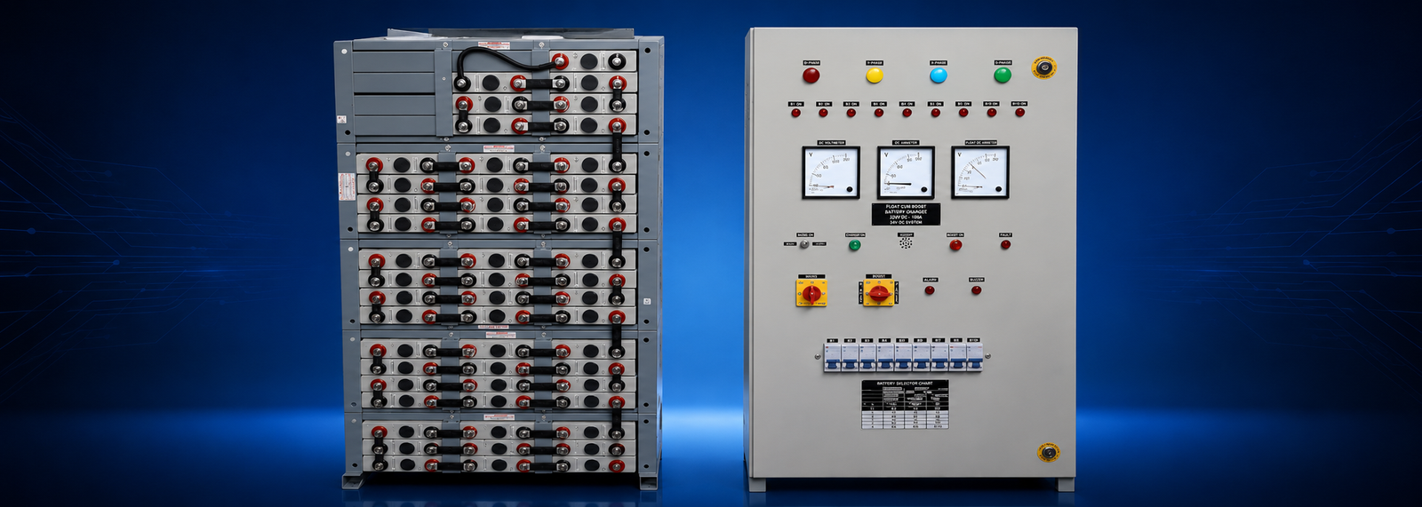 Industrial Battery Bank Setup